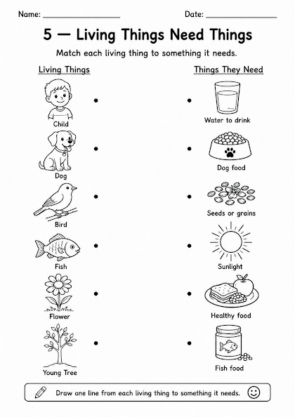 Living Things Need Things