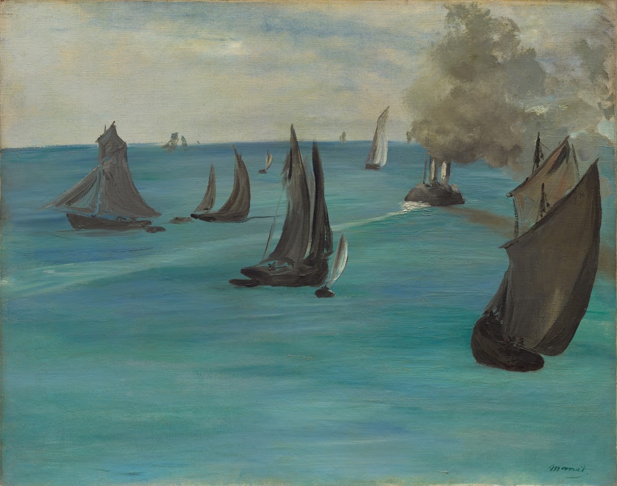 Sea View Calm Weather Vue de mer temps calme 1864