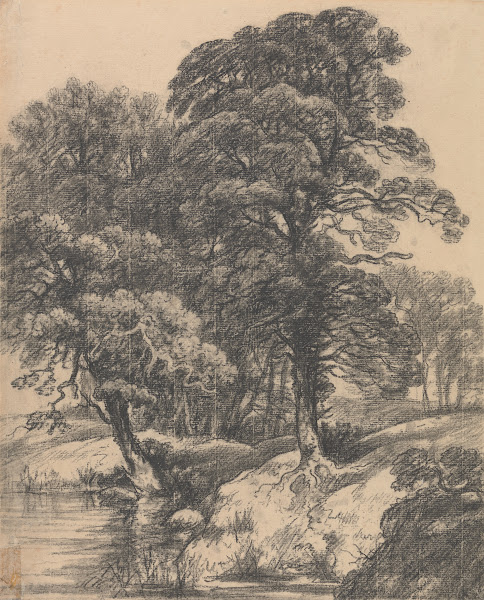A Wooded Landscape with Pool