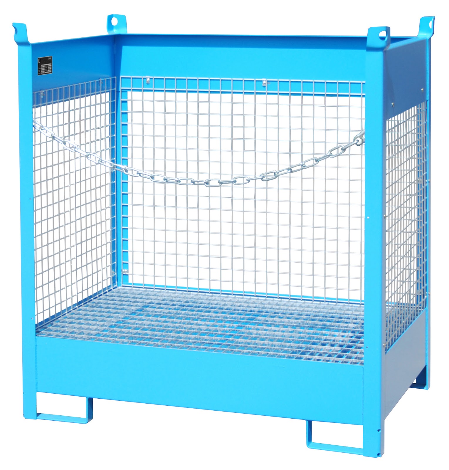 Vaten-stapelpallets FSP-2 D, gelakt, Lichtblauw