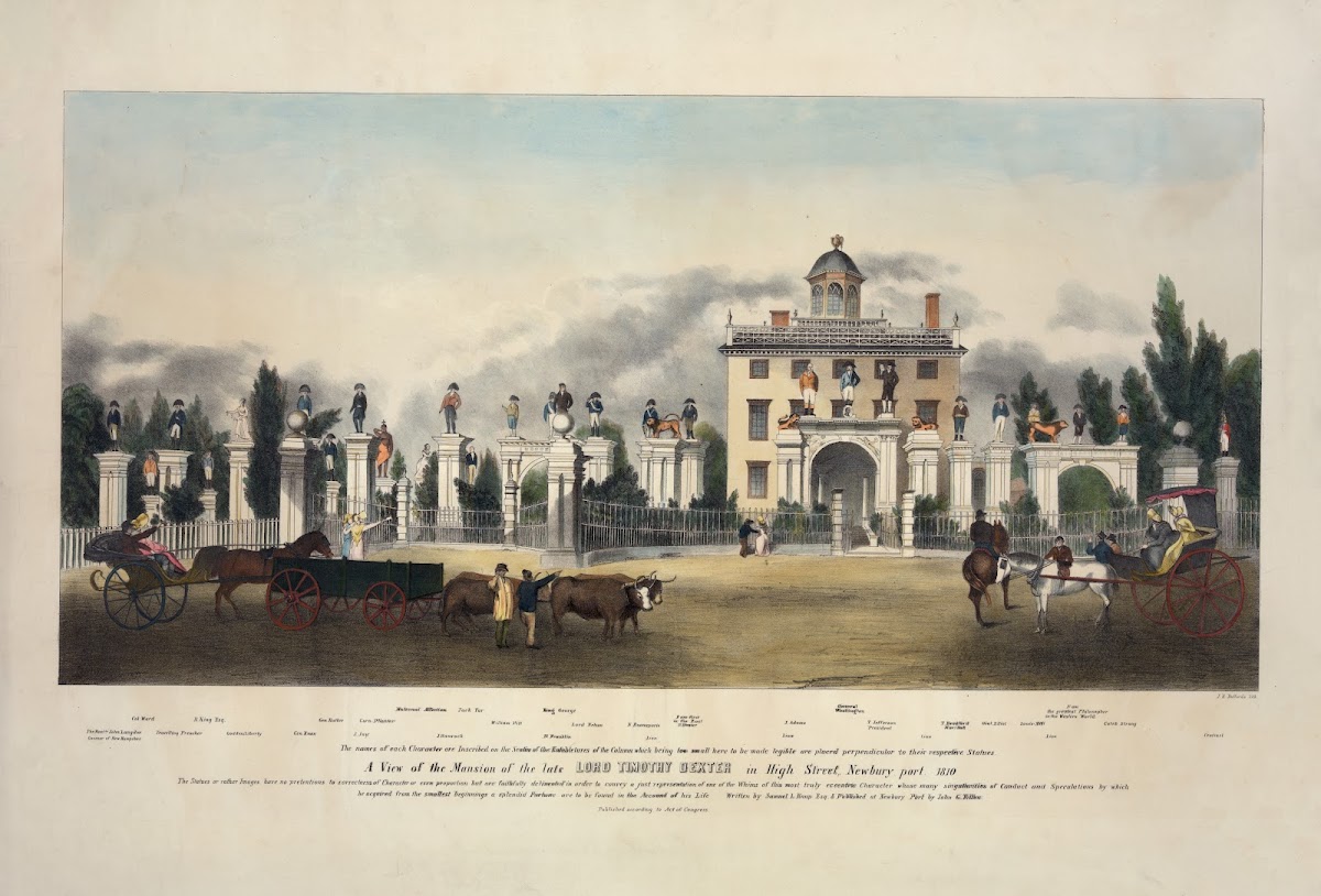 A view of the mansion of the late Lord Timothy Dexter in High Street Newburyport