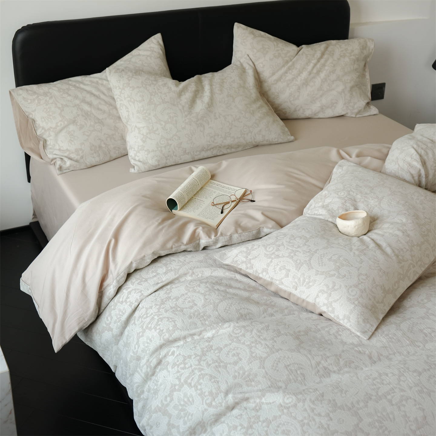 Triple-layer brushed cotton bedding set