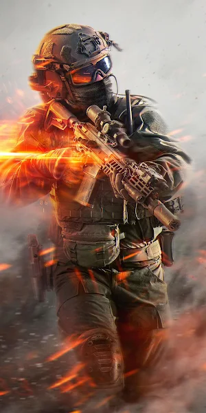 Battlefield Tactical Soldier Action 4K Wallpaper Background