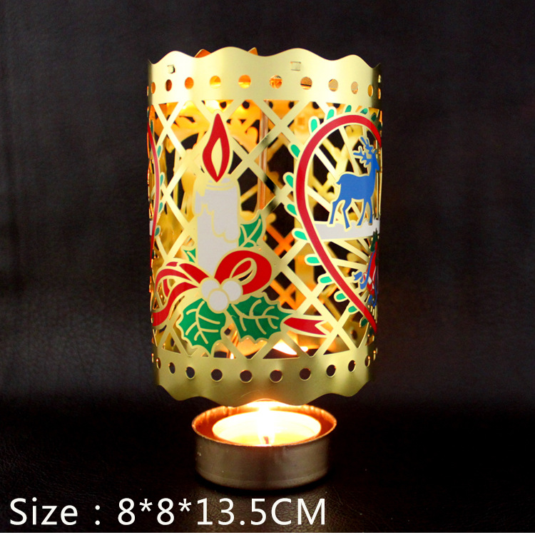 Rotating brass tea light holder, classic design