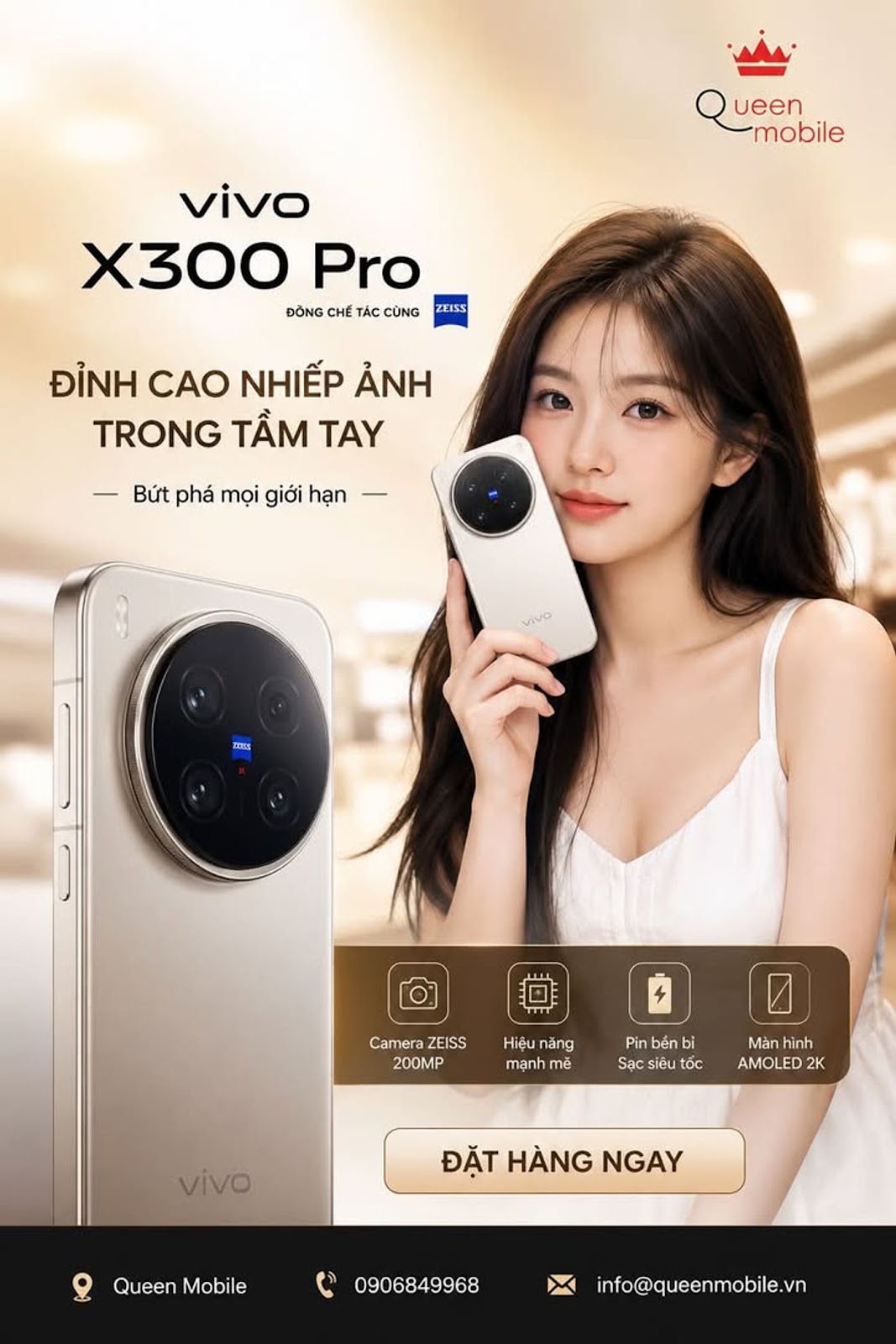 If it is a Chinese domestic vivo X300 Pro (OriginOS), it does not support eSIM. The device only supports 2 physical Nano SIMs.