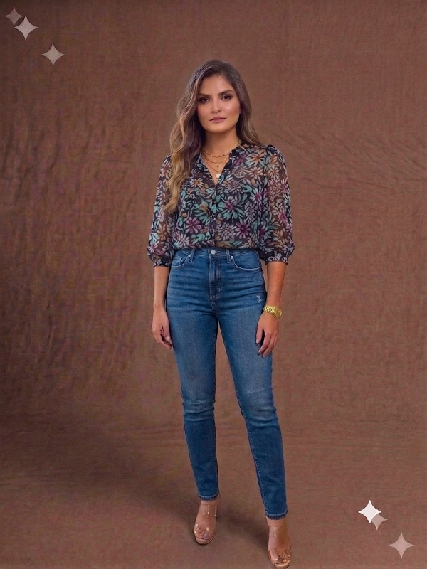 Blusa Estampada Floral