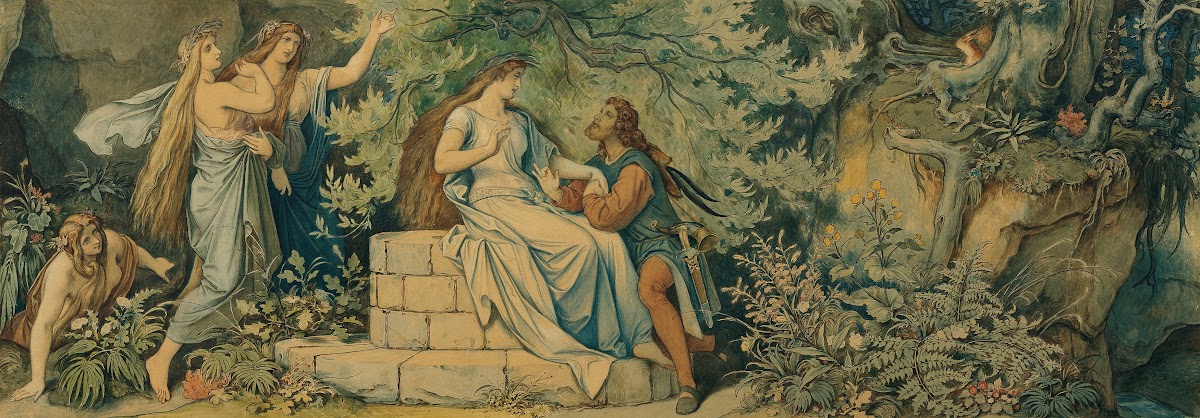 Die schöne Melusine II Am Waldbrunnen 1869