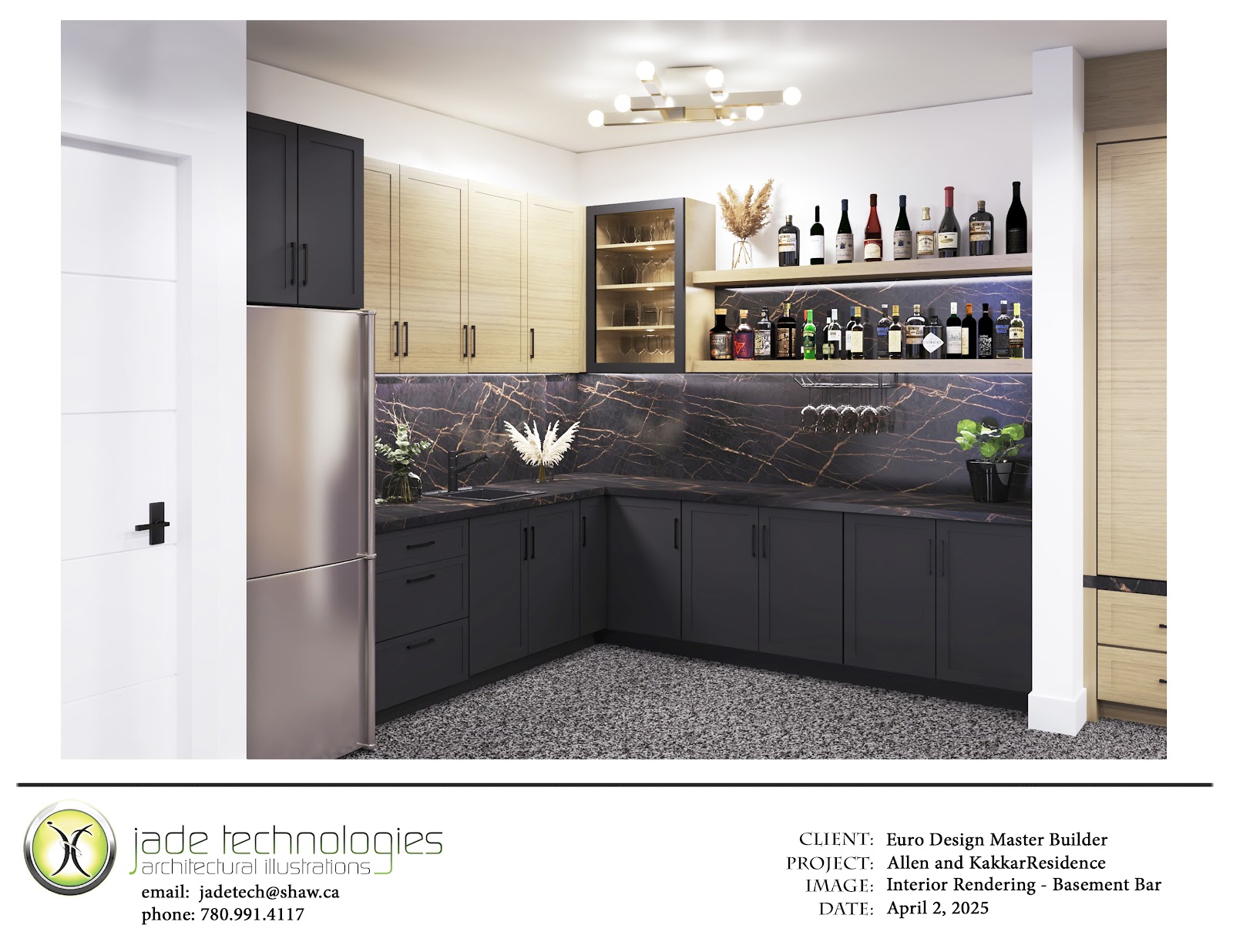 Basement Bar Rendering