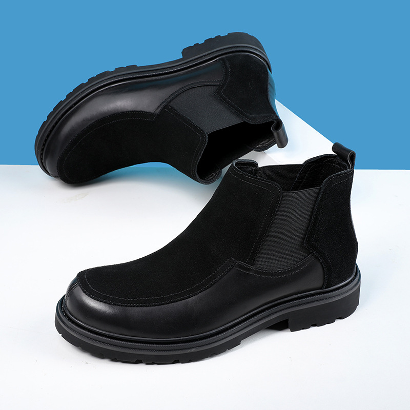 Men's Chelsea boots, lined, classic design