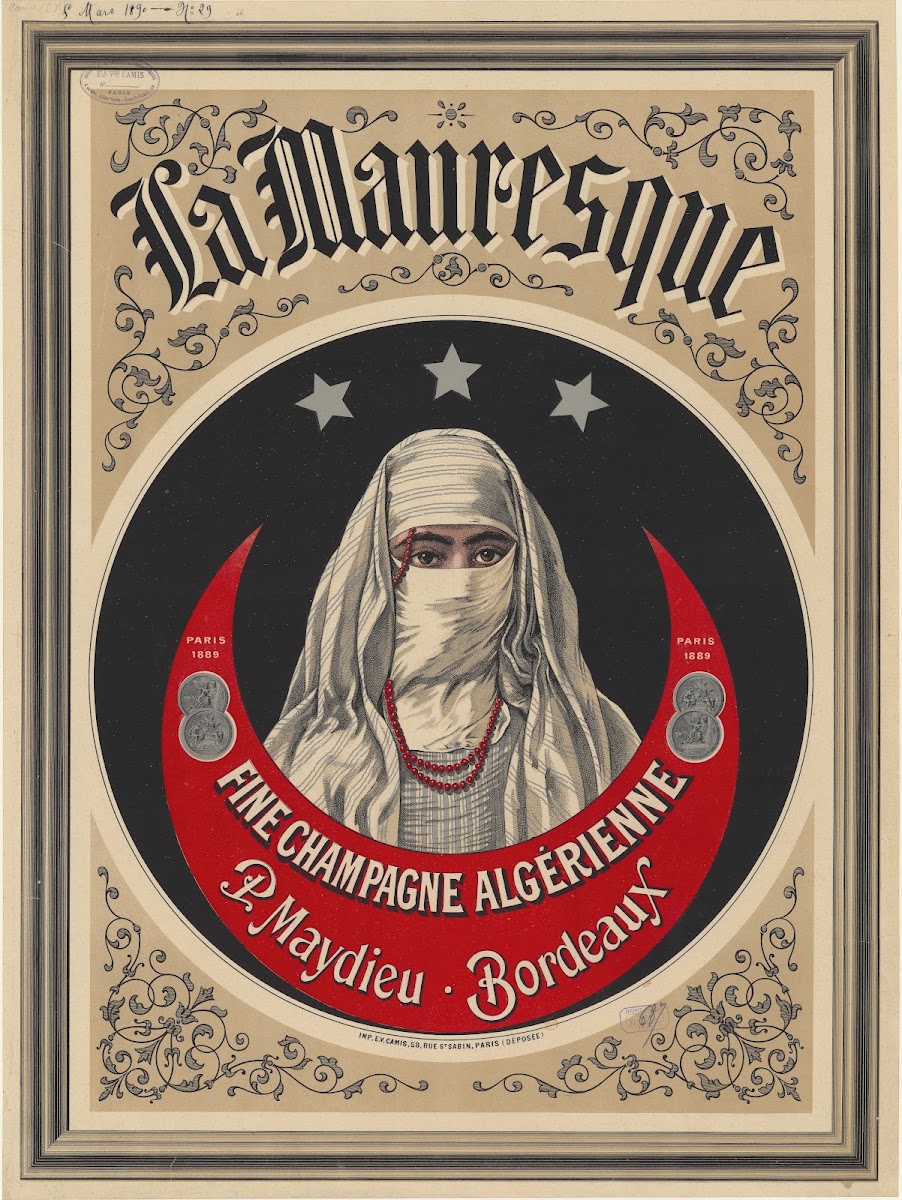 La Mauresque fine champagne algérienne 1890