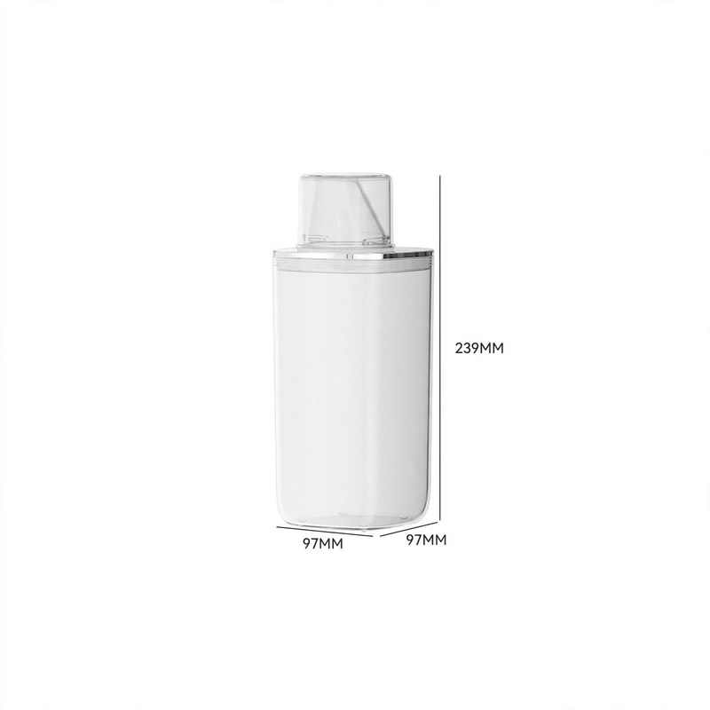 Plastic Storage Container, Rectangular, 0.6–2 L