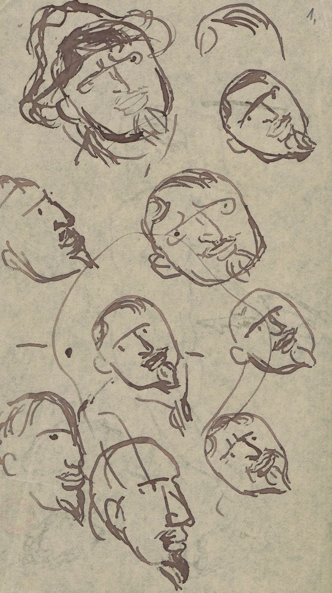 Szkic głowy Bolesława Bałzukiewicza 1908