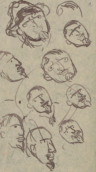 Szkic głowy Bolesława Bałzukiewicza 1908