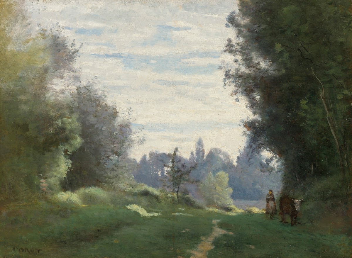 Rayons Du Matin La Vache Allant Aux Champs