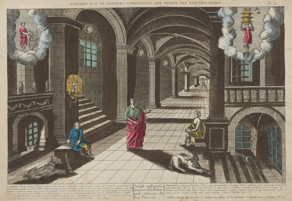 Joseph Explains the Dreams of the Imprisoned Officers of the King Pharoah 1750