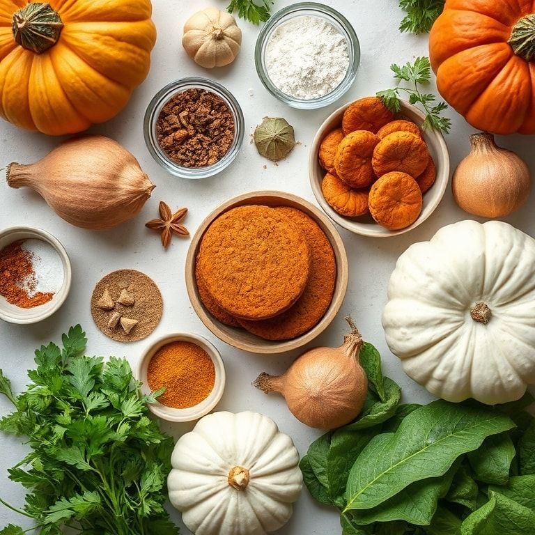 Ingredients for Pumpkin Gingersnap Cookies – Easy Homemade Fall Favorite