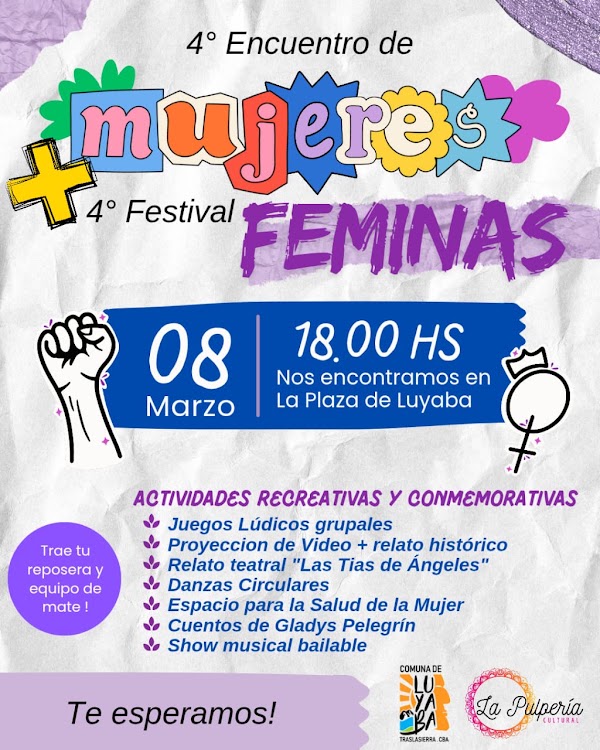 Encuentro de mujeres +  Festival Feminas