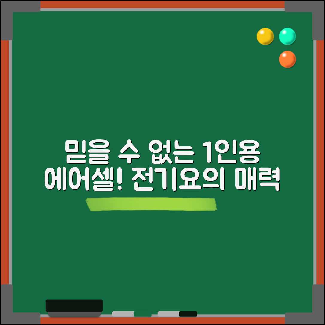 믿을 수 없는 아이템! 1인용에어셀전기요의 매력