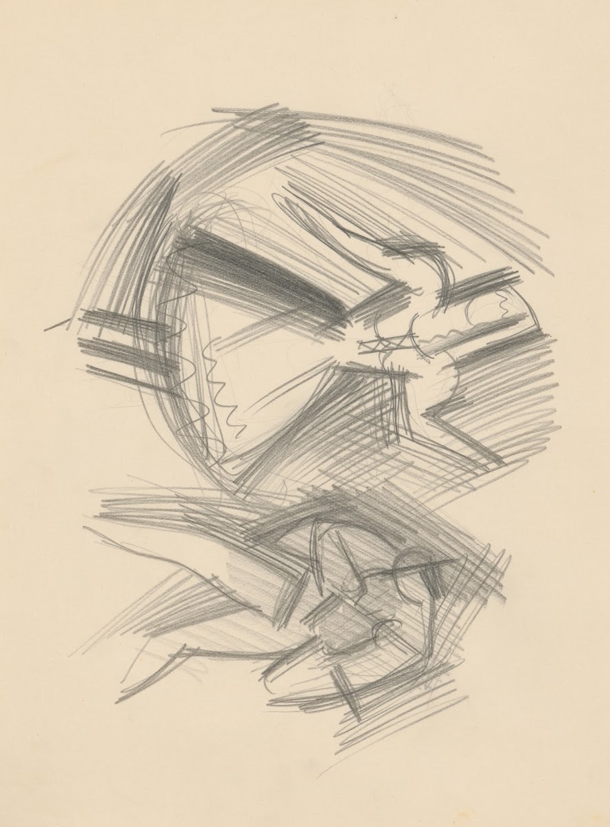 Skicár s rôznymi štúdijnými kresbami III 19371939