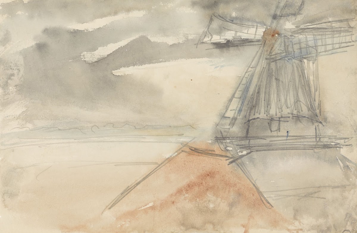 Molen bij bewogen lucht 1834   1911