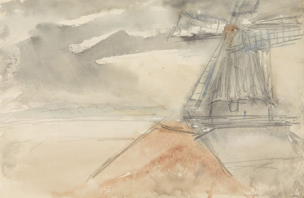 Molen bij bewogen lucht 1834   1911