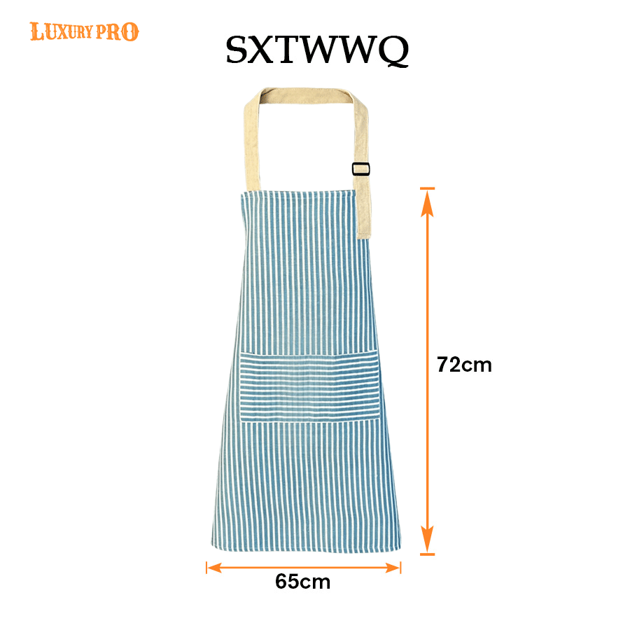 Hand Embroidered Striped Apron