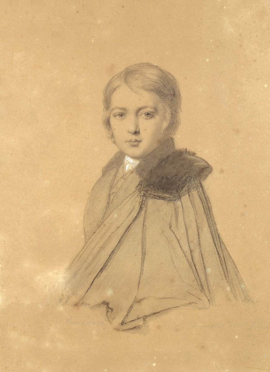 Portrait de Maurice Sand enfant en costume dofficier 1837