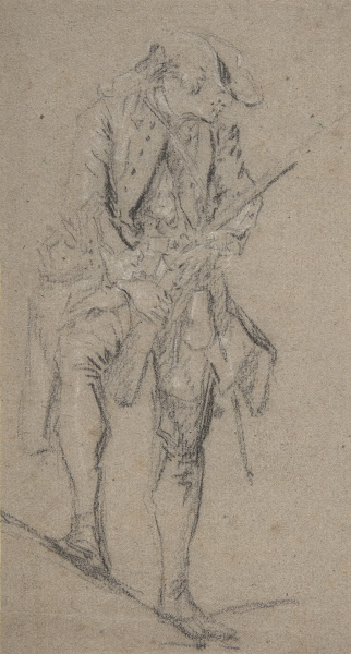Standing Hunter Holding a Rifle 18th century