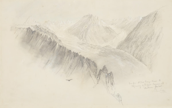 View from the Mt Cook Range 1866