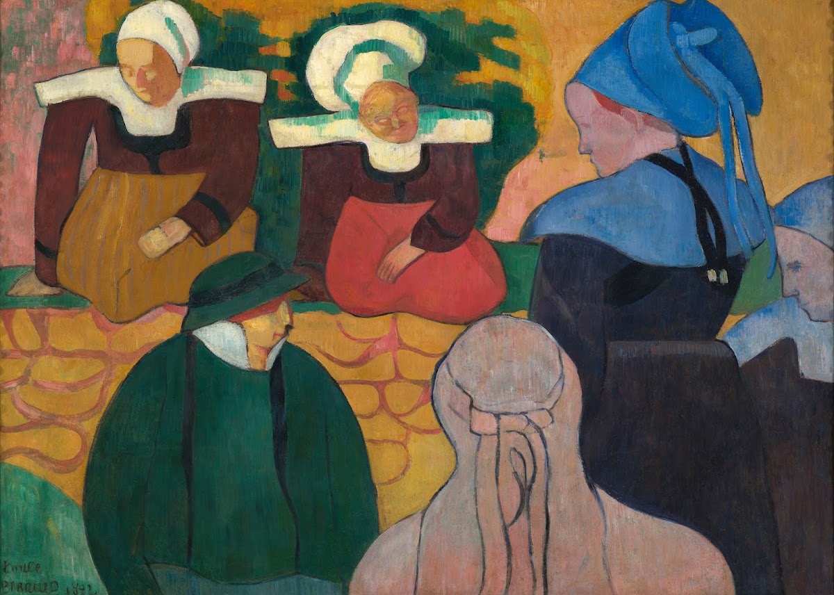 Breton Women At A Wall 1892