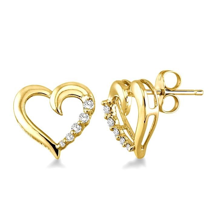Heart Shape Journey Diamond Fashion Earrings