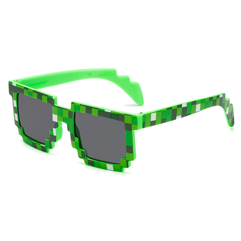 Pixelbrille mit geometrischem Muster