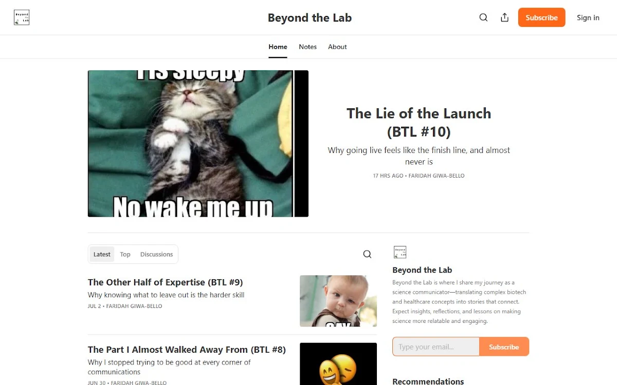 Captura de Beyond the Lab