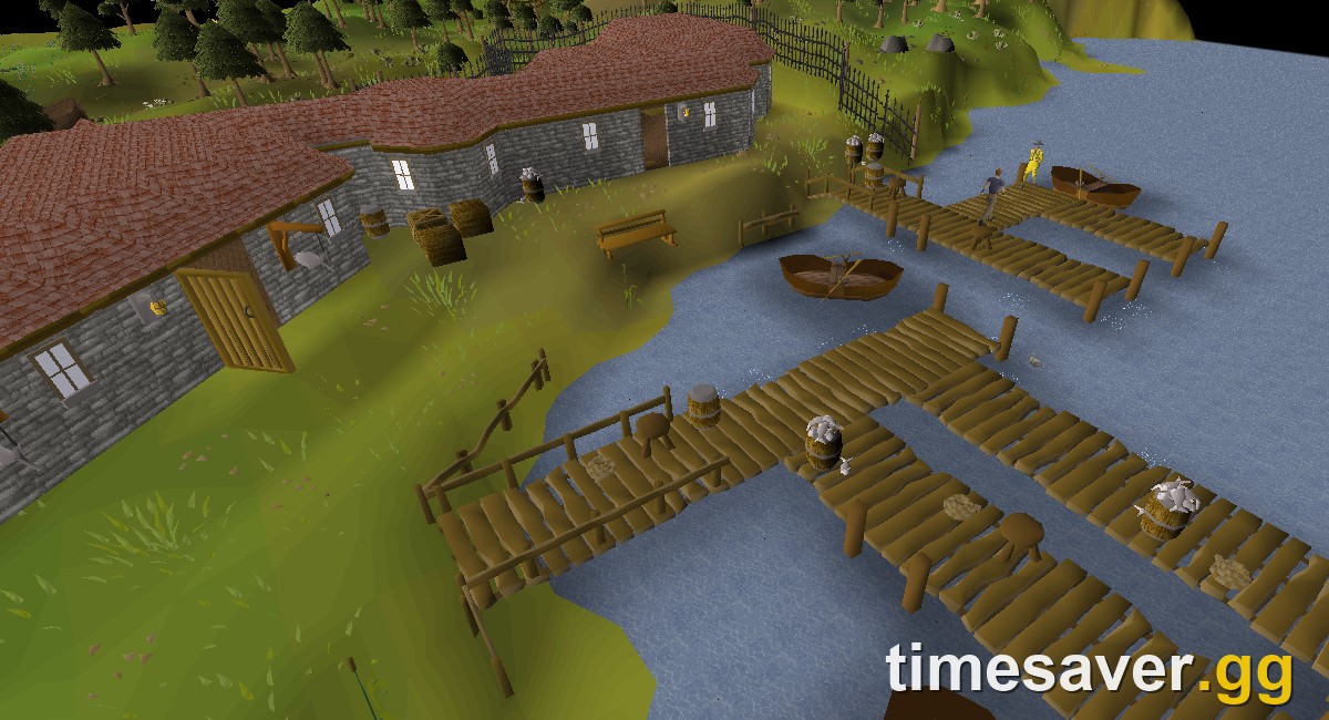 OSRS fishing harbour — safe, AFK-friendly early money on a fresh Hardcore World