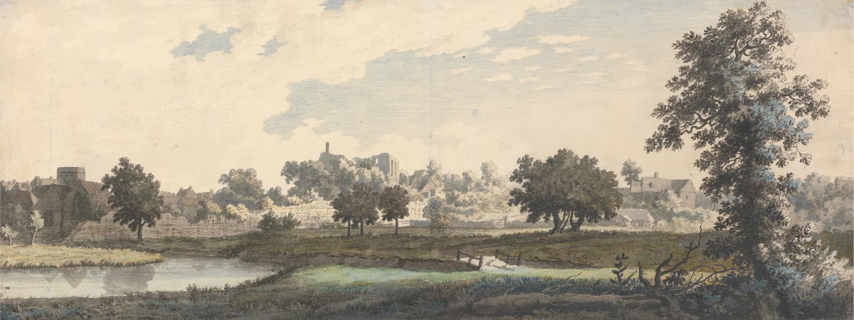 The River Stour St Mildreds Church and the Castle of Canterbury