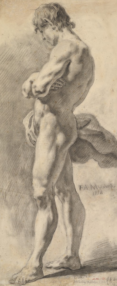 Standing Male Nude 1754