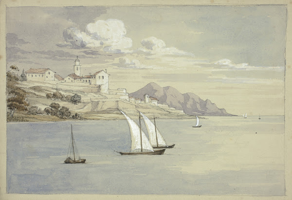 Portofino from the Sea Genoa 1841