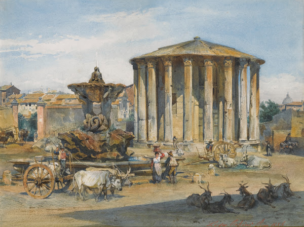 The Temple Of Vesta Rome 1856