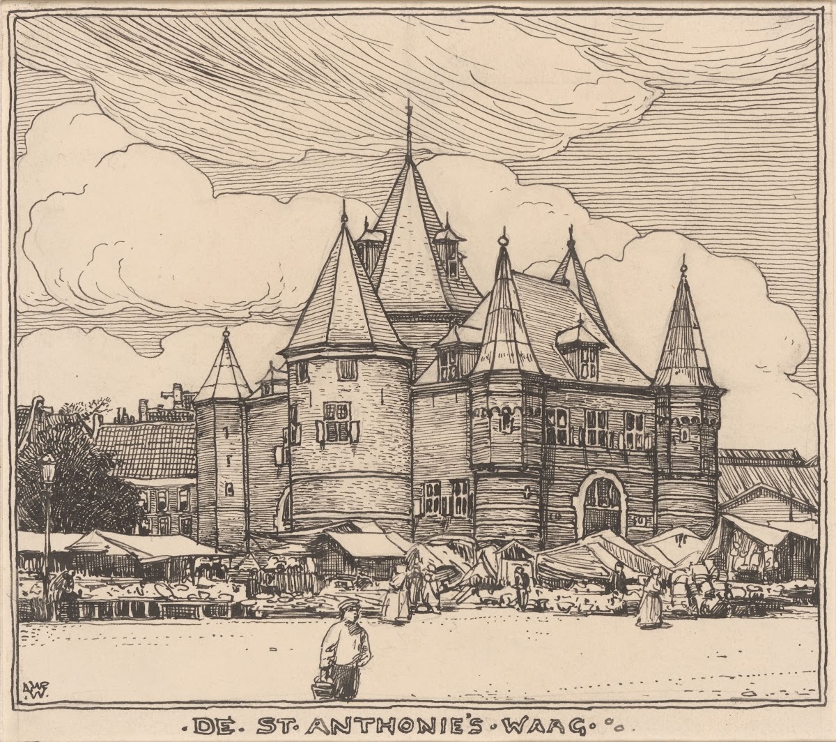 De St Anthonies Waag te Amsterdam 20th century