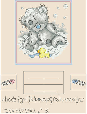 TT112 Bath Time Birth Sampler