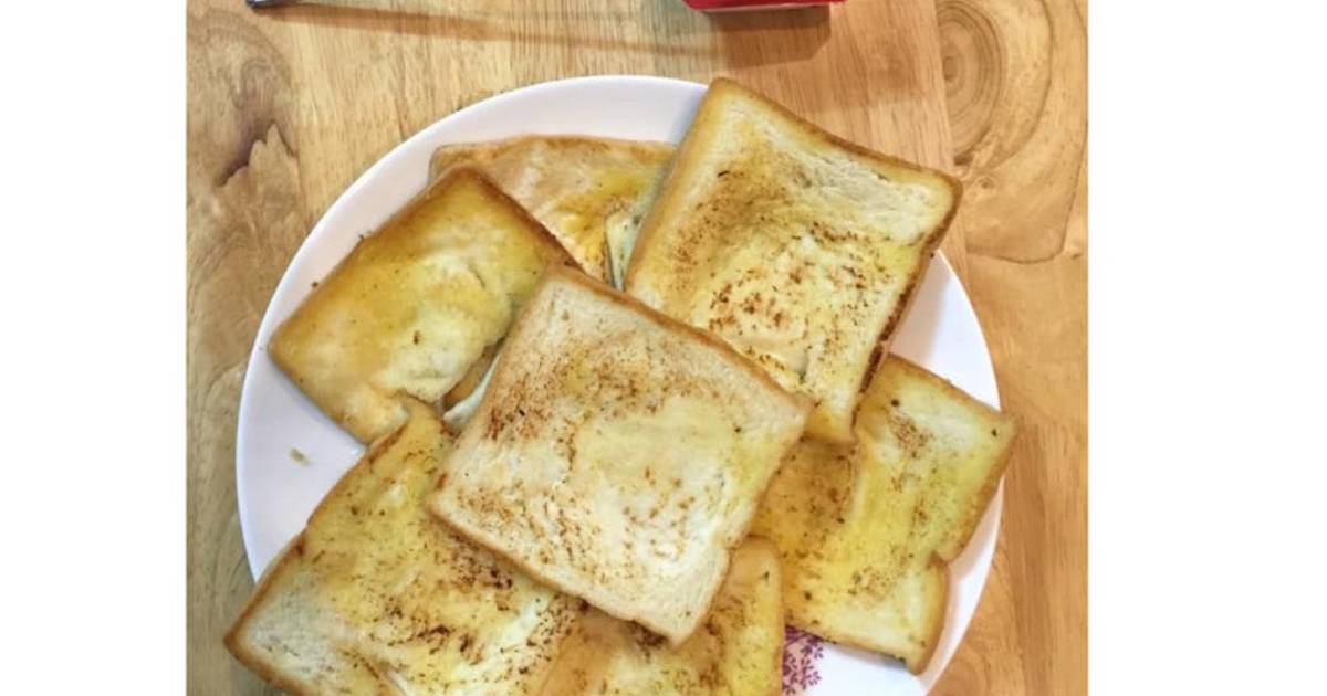 Bánh mỳ áp chảo với bơ