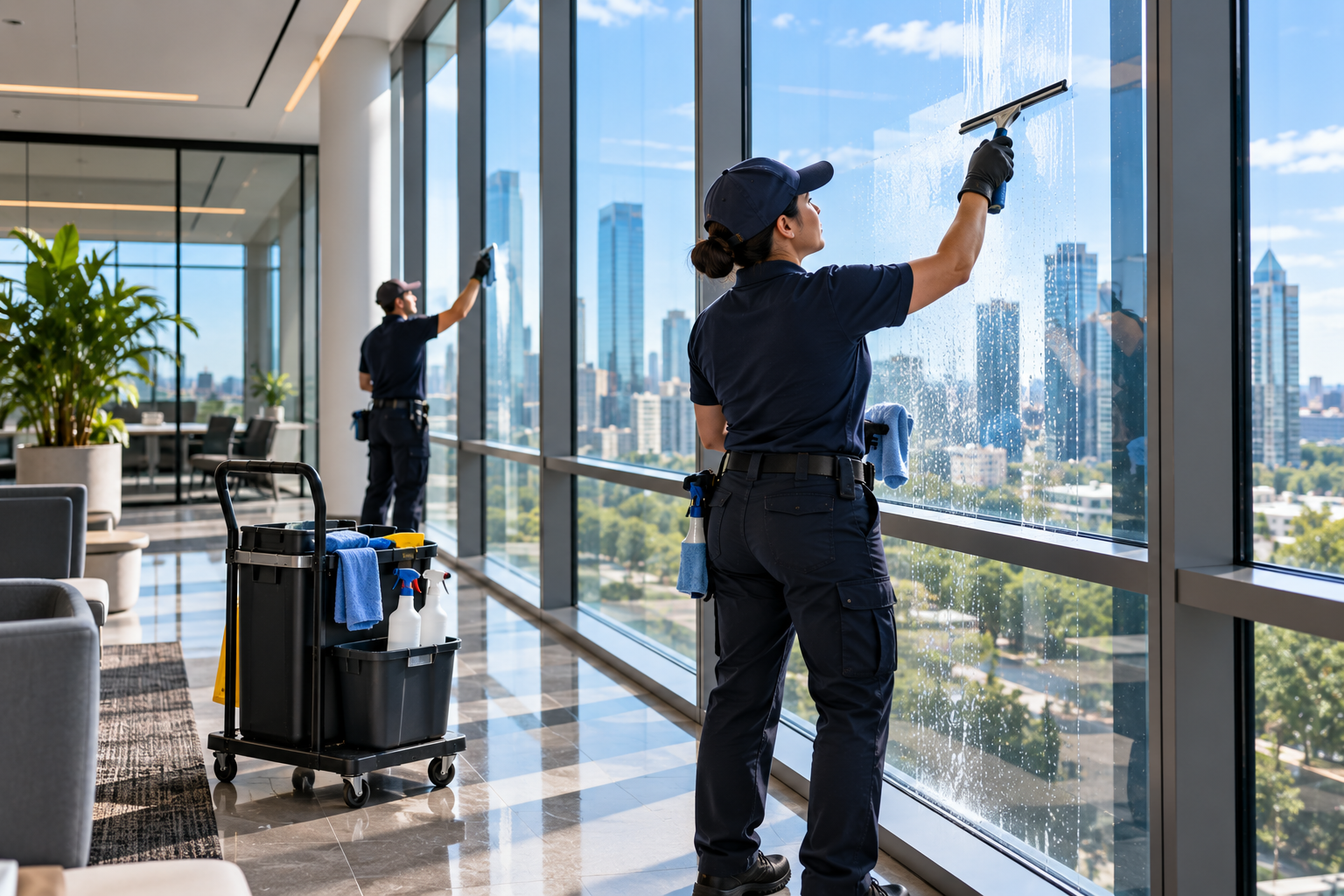 Interior Glass Cleaning