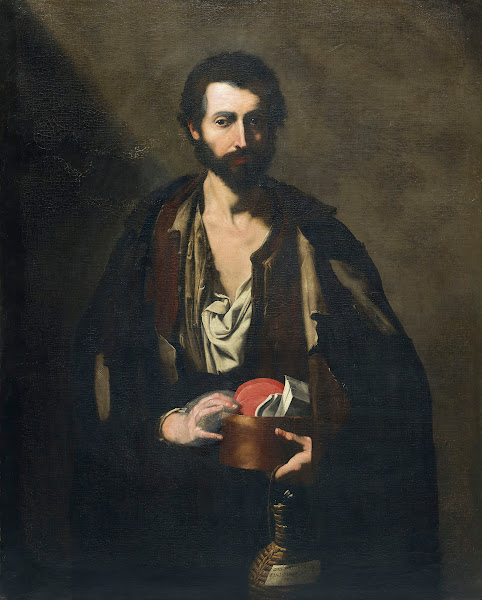 A philosopher with a wine flask
