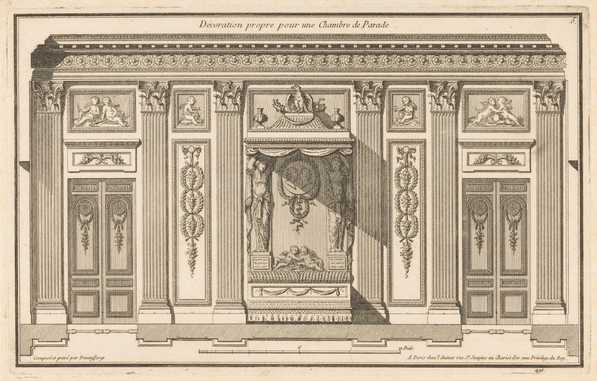 Décoration propre pour une Chambre de Parade 1767
