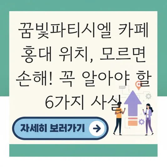 꿈빛파티시엘 카페 홍대 위치