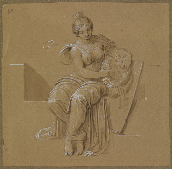 Allegorie der Stadt Karlsruhe before 1842