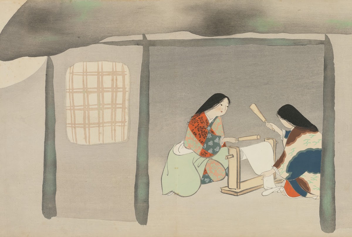 Fulling Silk Uchiginu 1909 1910