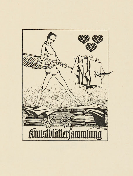Bookplate Kunstblättersammlung 1910
