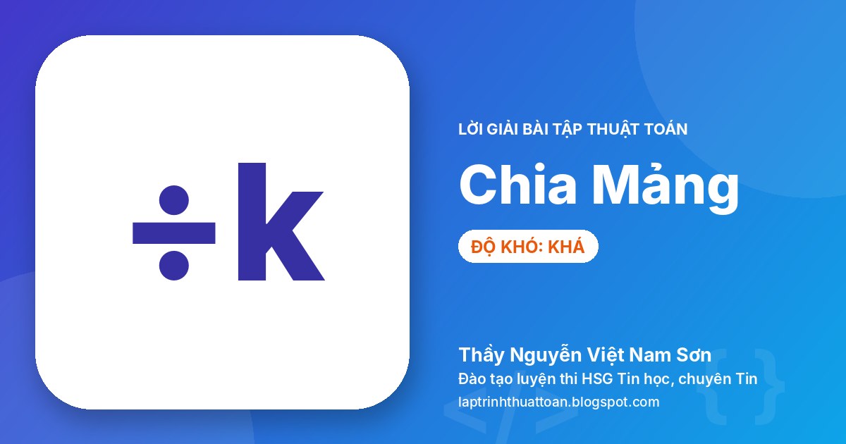Chia Mảng (CSES Array Division)