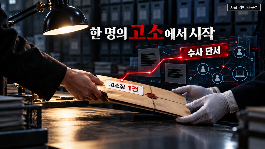 한 명의 고소장과 261명까지 늘어난 수사 자료 카드 32